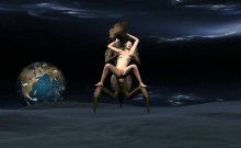 3d Babe Fucked On The Moon By An Alien Monster