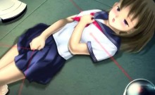 Hentai Cutie In School Uniform Masturbating Pussy