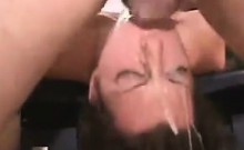 Deep Throating Whore Choking On Hard Cocks