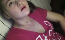 Insanely Horny Teenager Tastes Herself