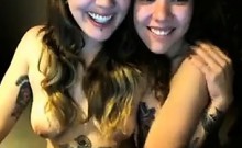 Cute Lesbian Couple Teasing