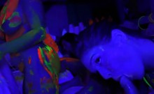 Teen Sluts Suck Big Cocks At A Glow Party