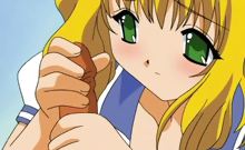 delicate blonde hentai girl