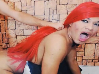 Horny Shemale Gets her Juicy Asshole Rammed