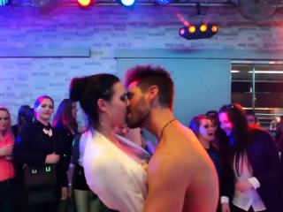European babes cocksucking at sexparty