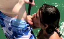 Amateur Sucking Dick On A Paddle Board During Cash Stunt