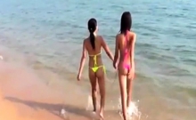 Sexy Young Thai Girls In Thong Bikini