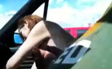 Red Head Hooker Outside