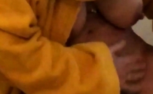 My Wife Shaving Her Pussy... Big Nipples!
