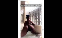 Bigtit Ebony Fingering on Webcam