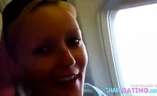 Blonde Blowjob In An Ariplane