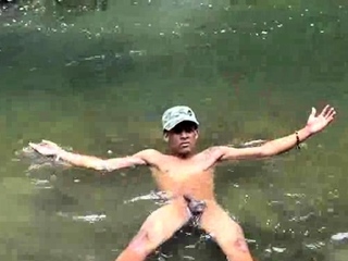 Military lad films his cum-dripping dick
