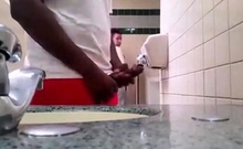 Str8 bbc play in public toilet