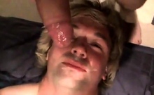 Fucking The Twink's Mouth And Cumming On His Face