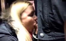 Amateur Bahnhof Blowjob