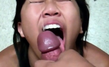 Pinay Suckin Cock And Taking Facial