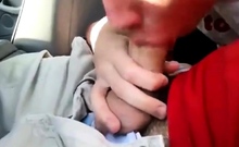 Young Twink Sucks Dick In Car And Swallows