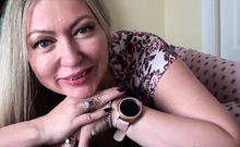 Blonde In Stockings Foot Fetish And Pussy Pounding