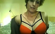 Mature Woman Does A Striptease