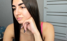Curly Blonde Teen Records Solo Dildo Masturbation More at