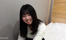 Tied up japanese teen toyed rough in trimmed pussy