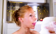 Milky ass solo hoe anally toys