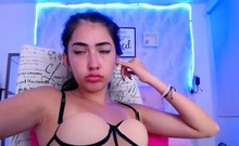 Awesome Teen With Big Boobs Dildo Masturbation