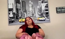 Maitresse Madelines solo foot fetish POV
