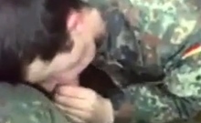 German Soldiers First Time Swallowing Cum