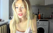 Blonde teen Sierras first erotic masturbation video