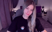 Big tits blonde teen fingers pussy
