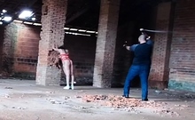 Amateur fetish BDSM action with redhead