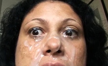 Amateur striptease and Solo masturbation