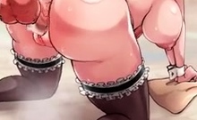 Brunette Cums To Hentai