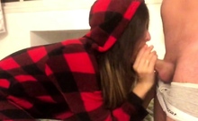Russian Teen Amateur Blowjob and Cum Swallow