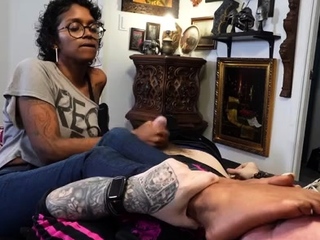 Footpunkz - Perfect Indianebony Goddess Phoenix Gives Foot