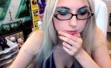 Blonde babe scarlet solo webcam