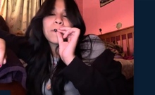 Mature asians up close toy and fingering masturbation action