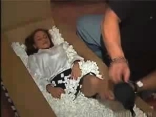 Hot brunette foot fetish play