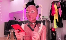 gentle fetish anal actions with latex and bdsm