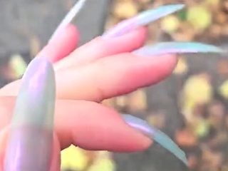 Euro amateur outdoor masturbation