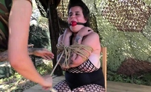 Amateur Outdoor Brunette Masturbates