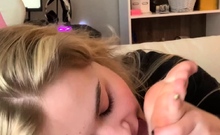 Ebony babe foot fetish