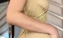 Amateur Striptease And Solo Masturbation