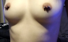 Amateur blondie solo anal masturbation