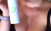 Brunette Amateur Babe Strips Off And Masturbates