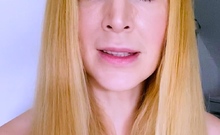 Blonde Emo Amateur Solo Masturbation