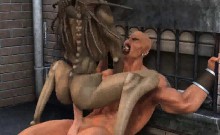 Hot 3D cartoon monster babe getting fucked hard