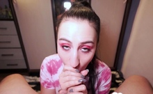 GF Goes Wild Sucking My Dick in Hot POV Action