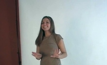 Hot teen teases us in POV